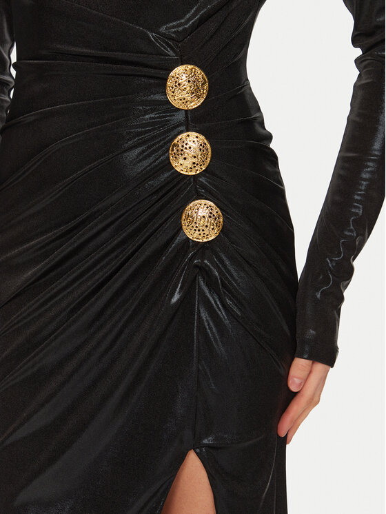 Babylon Babylon Φόρεμα βραδινό S00819 Μαύρο Slim Fit