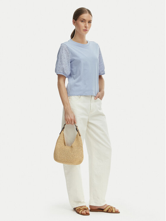 Vero Moda Vero Moda Bluzka Janni 10340706 Błękitny Regular Fit