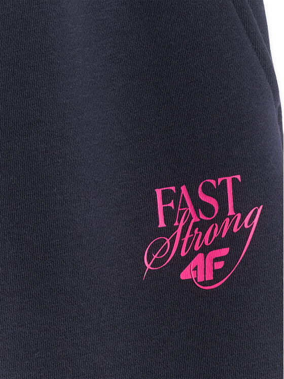 4F 4F Spodnie dresowe BOW MOTION Granatowy Loose Fit