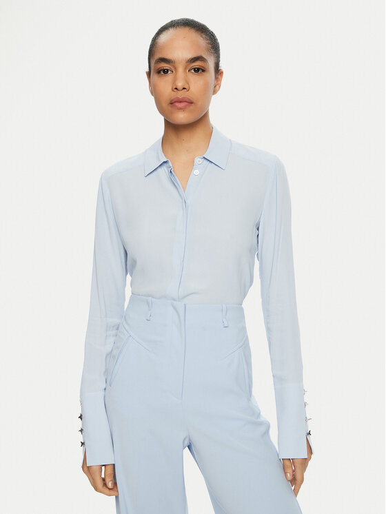 Patrizia Pepe Patrizia Pepe Cămașă 8C0761/A8I1-CA38 Albastru celest Regular Fit