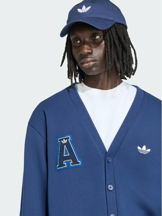 adidas adidas Kardigan 167877 Granatowy Loose Fit