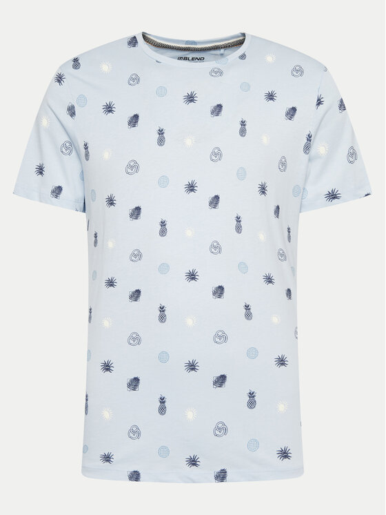 Blend Tricou 20716518 Albastru celest Regular Fit