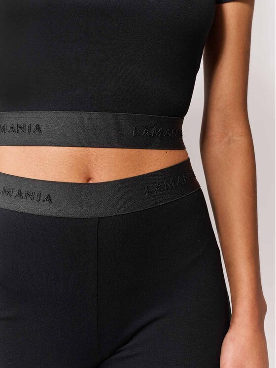 La Mania La Mania Top SOLME Nero Basic Fit