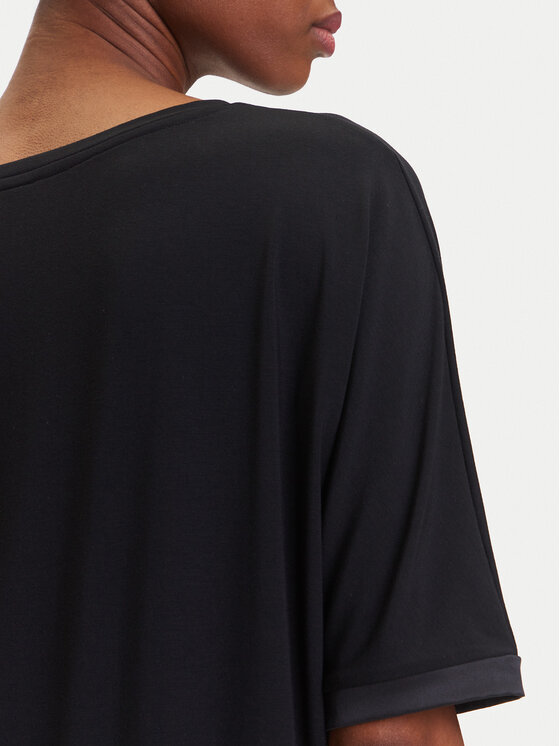 BOSS BOSS Pyžamový top Sheen 50545569 Černá Relaxed Fit