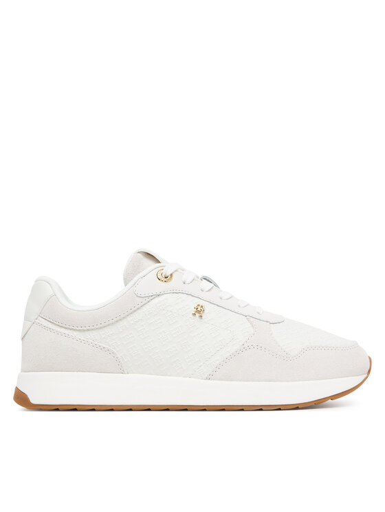 Tommy Hilfiger Sneakers Th Runner Monogram FW0FW09586 Crem