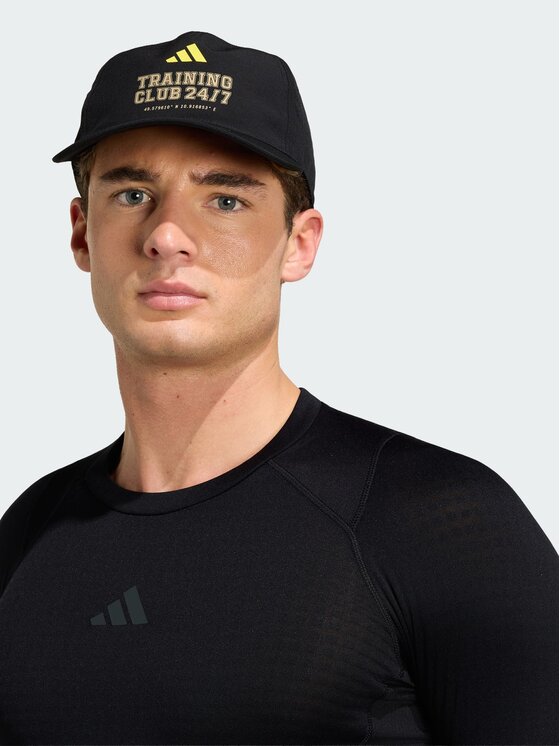 adidas adidas Koszulka techniczna 165317 Czarny Fitted Fit