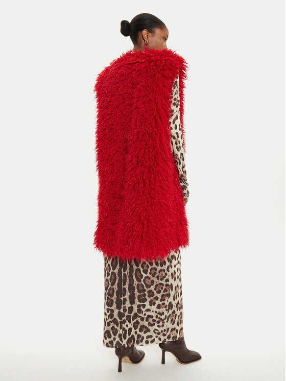 Just Cavalli Just Cavalli Bezrękawnik 77PAS428 Czerwony Loose Fit