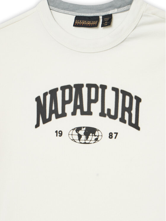 Napapijri Napapijri T-krekls S-Inot NP0A891F M Écru Regular Fit