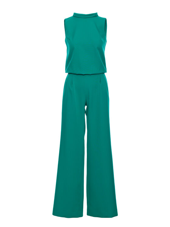 Made of Emotion Made of Emotion Kombinezon M382 Zielony Wide Leg