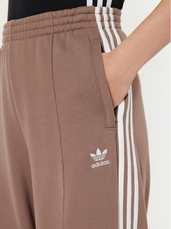 adidas adidas Donji dio trenerke 3-Stripes JC5762 Bež Wide Leg