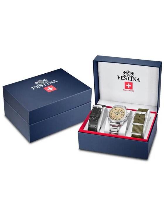 Festina Festina Zegarek F20081-1 Srebrny