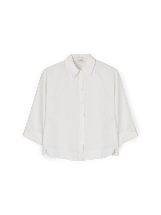 Motivi Motivi Camicia 5020W000521N011 Bianco Boxy Fit