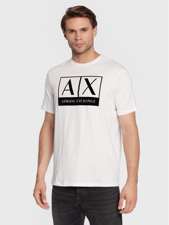 Armani Exchange Majica 6LZTKE ZJ8EZ 1100 Bela Regular Fit