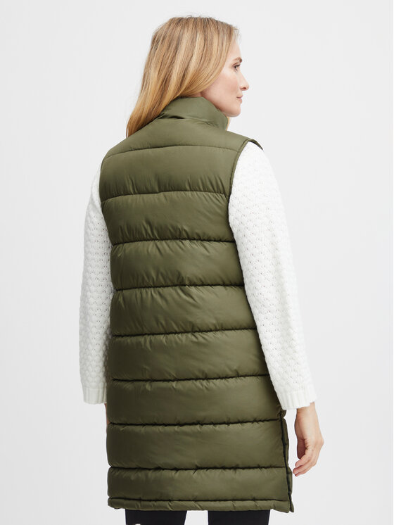 Fransa Fransa Bezrękawnik 20612165 Khaki Regular Fit
