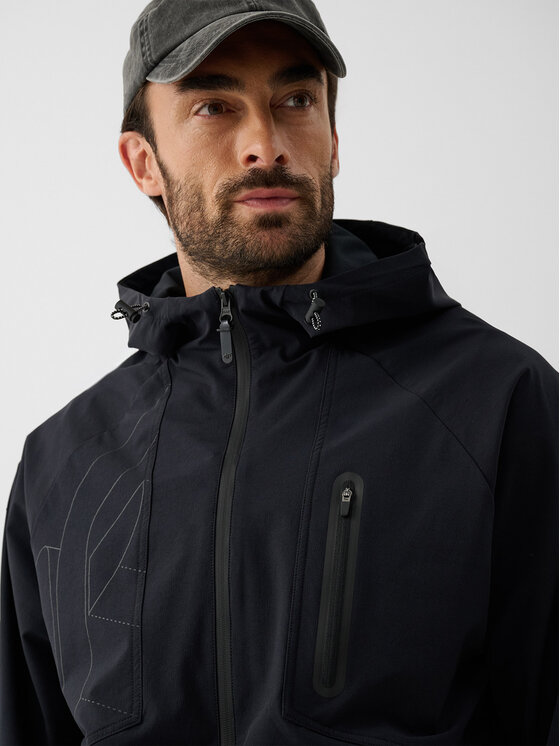 4F 4F Kurtka przejściowa IRON MODE Czarny Loose Fit