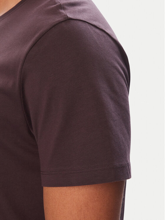 BOSS BOSS T-Shirt 50565324 Brązowy ciemny Regular Fit