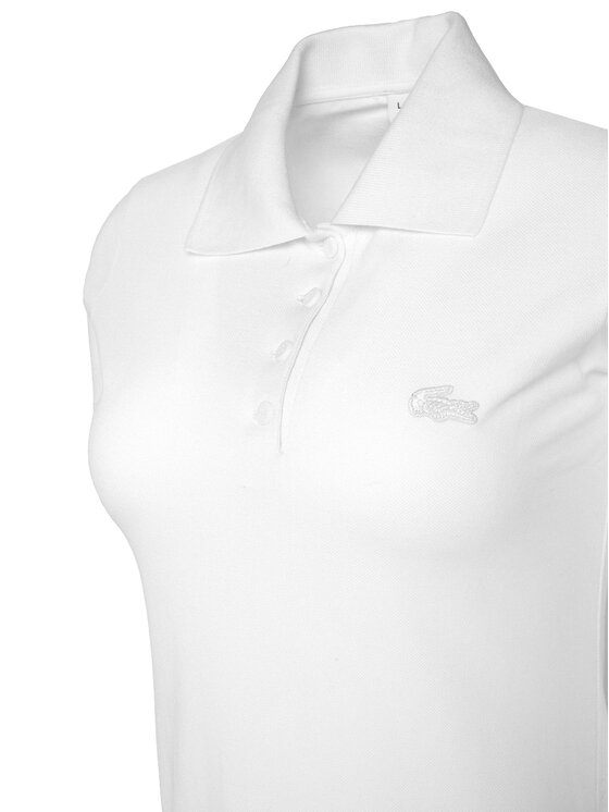 Lacoste Lacoste Φόρεμα καθημερινό EF5473 Λευκό Slim Fit