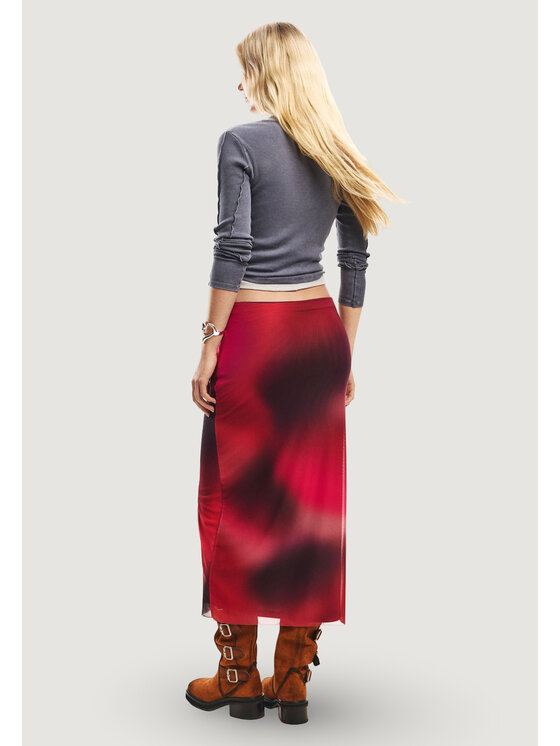 Desigual Desigual Φούστα FAL_ASMEE Κόκκινο Casual Fit