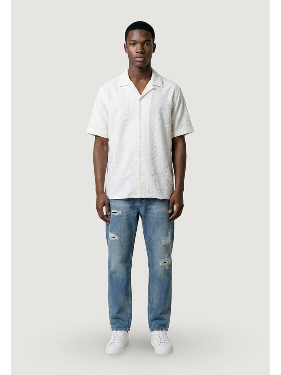 Antony Morato Antony Morato Camicia HONOLULU RELAXED STRAIGHT FIT Bianco Relaxed Fit
