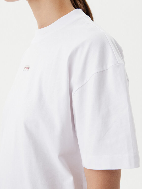 Calvin Klein Jeans Calvin Klein Jeans Póló Placed Institutional J20J225539 Fehér Relaxed Fit