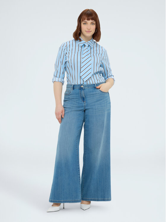 Fiorella Rubino Fiorella Rubino Koszula 5038T101461N0S1 Turkusowy Regular Fit