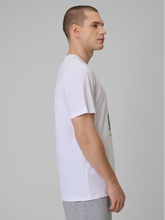 4F 4F T-Shirt CITY Biały Regular Fit