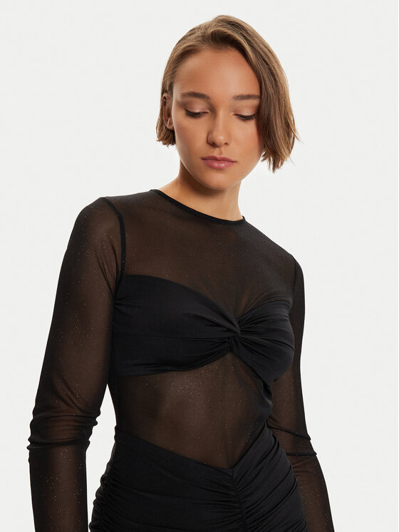 Simona Corsellini Simona Corsellini Večernja haljina A24CEAB060 Crna Slim Fit