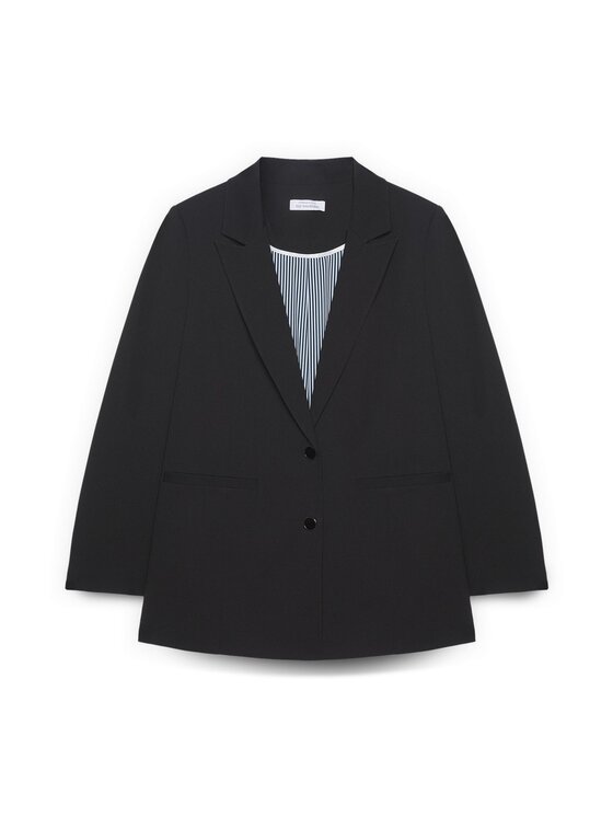 Fiorella Rubino Fiorella Rubino Marynarka Q011T000249N033 Czarny A-Line Fit