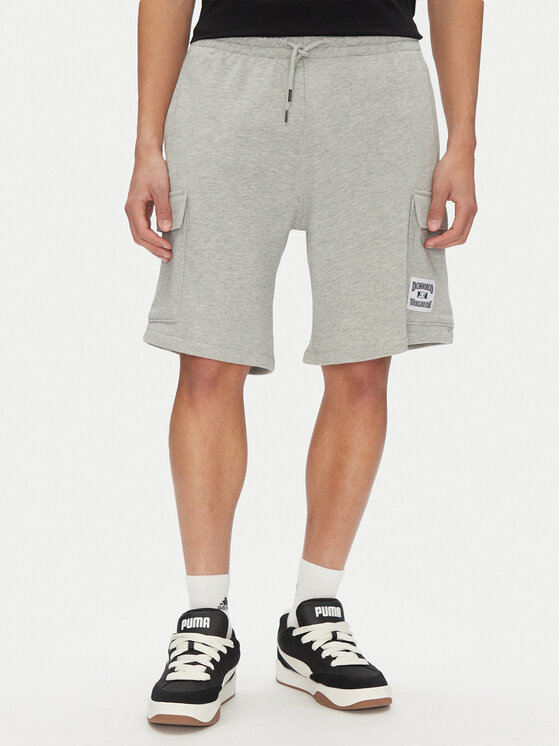 DC Shoes Szorty sportowe Millenia ADYFB03075 Szary Baggy Fit