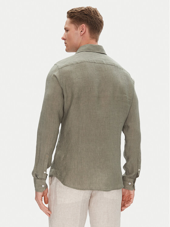JOOP! JOOP! Marškiniai 17 JSH-146Pai-W 30046075 Žalia Slim Fit