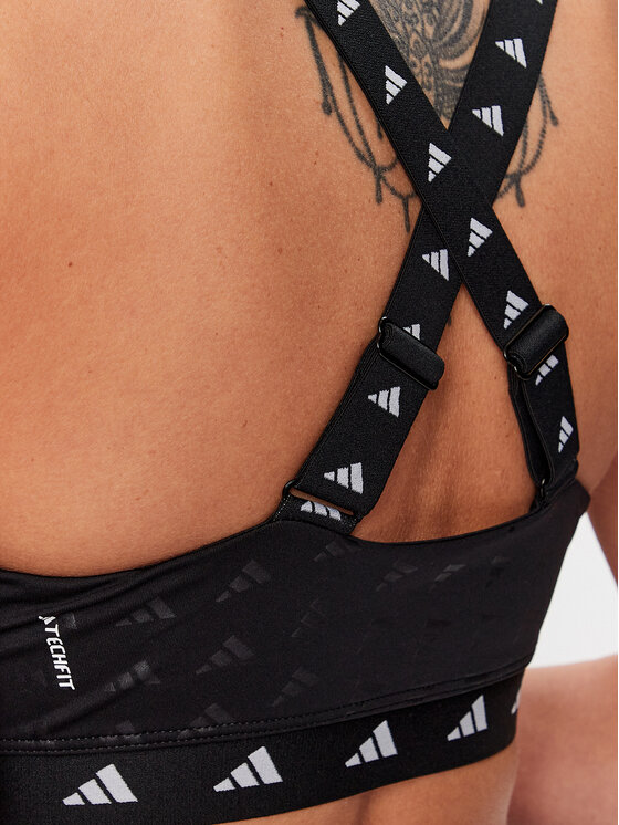 adidas adidas Biustonosz sportowy PowerImpact Luxe Training Medium-Support Bra HS7264 Czarny