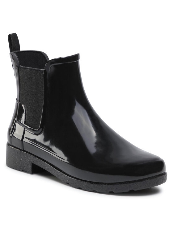 Hunter Hunter Cizme de cauciuc Org Refined Chelsea Gloss WFS1017RGL Negru