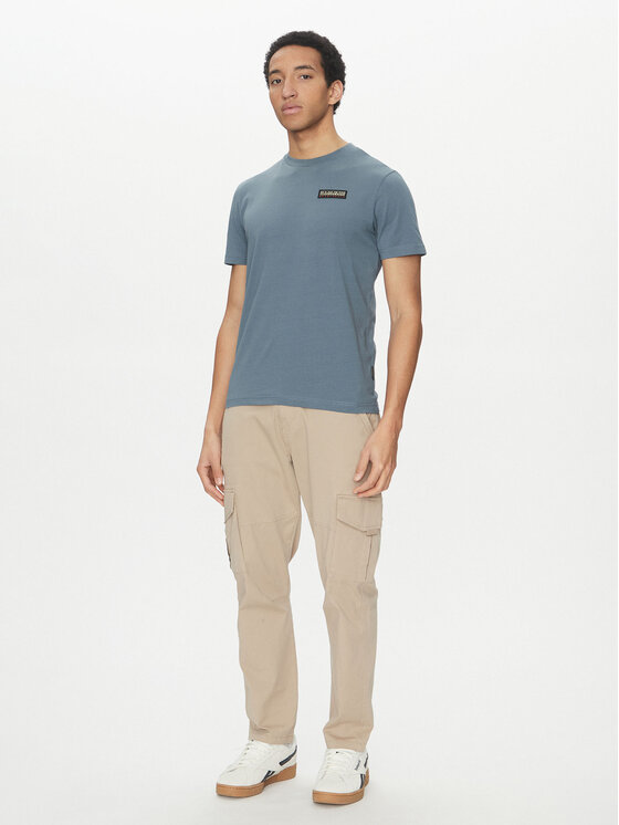 Napapijri Napapijri Tricou Iaato NP0A4HFZ Albastru Regular Fit