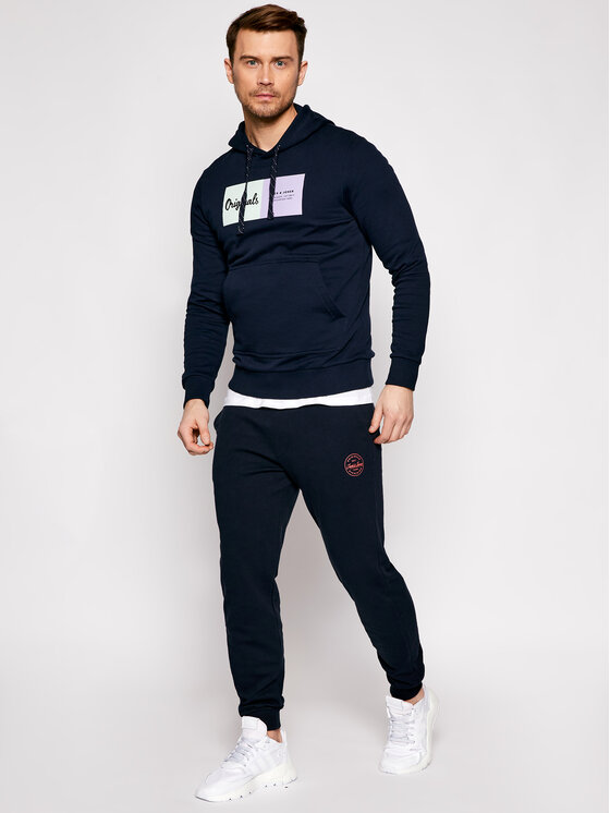 Jack&Jones Jack&Jones Spodnie dresowe Gordon 12165322 Granatowy Regular Fit