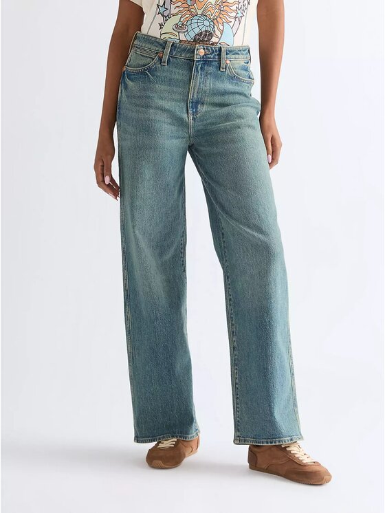 Wrangler Wrangler Jeansy Loose Straight Niebieski Loose Fit