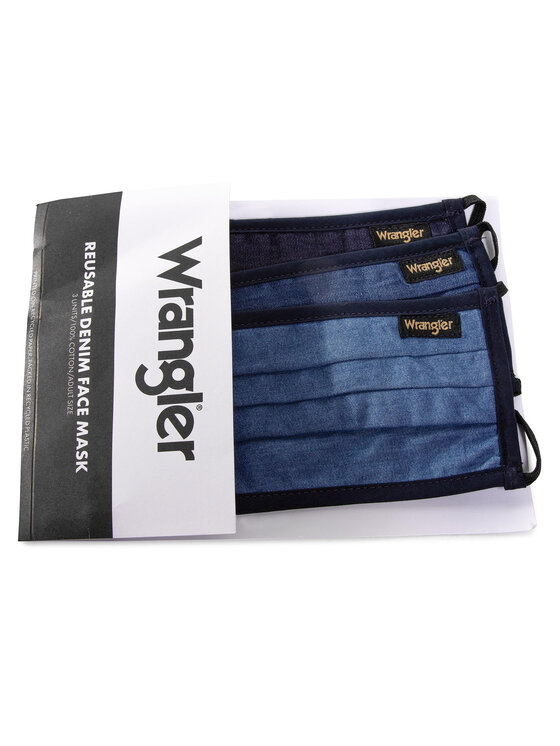 Wrangler Wrangler 3er-Set Stoffmasken W0Y1YBX41 112141128 Dunkelblau