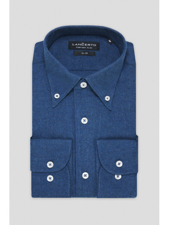 Lancerto Lancerto Koszula Guro KO073224000014 Granatowy Slim Fit
