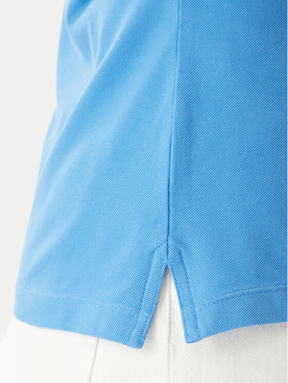 Tommy Hilfiger Tommy Hilfiger Тениска с яка и копчета 1985 WW0WW43225 Син Slim Fit