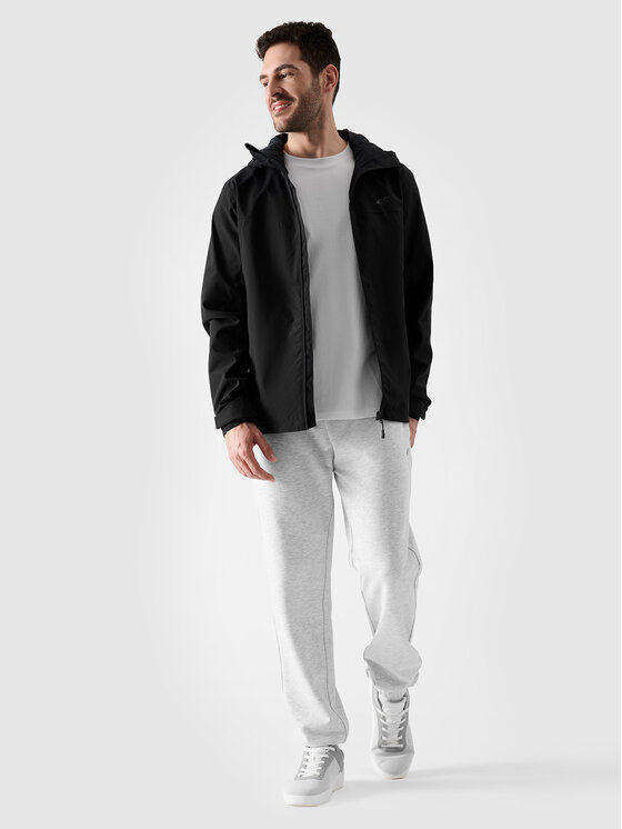4F 4F Μπουφάν μεταβατικό 4FWSS25TTJAM703-20S Μαύρο Regular Fit