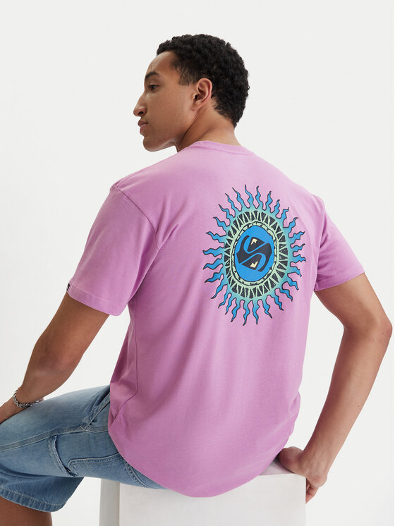 Quiksilver Quiksilver T-Shirt EQYZT08046 Fioletowy Regular Fit