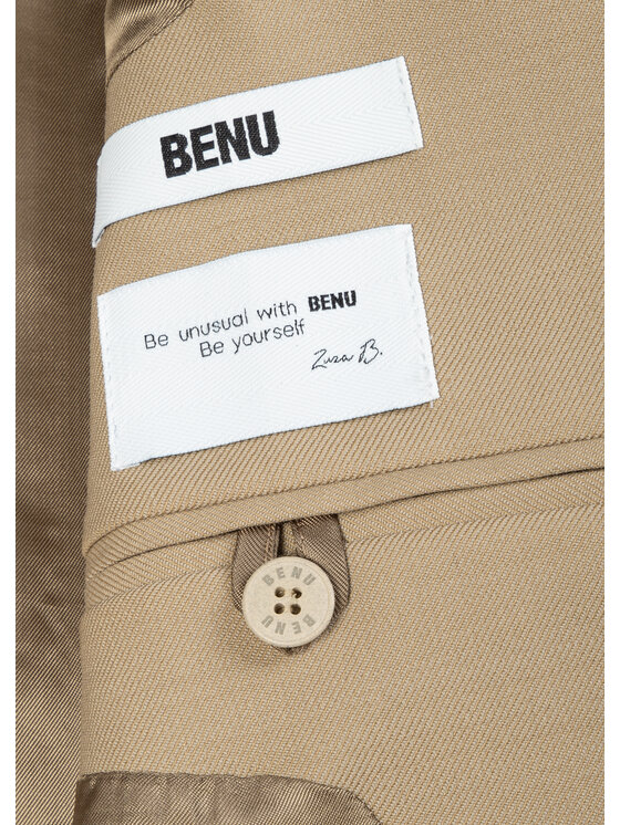 BENU BENU Marynarka z guzikami Beżowy jasny Regular Fit