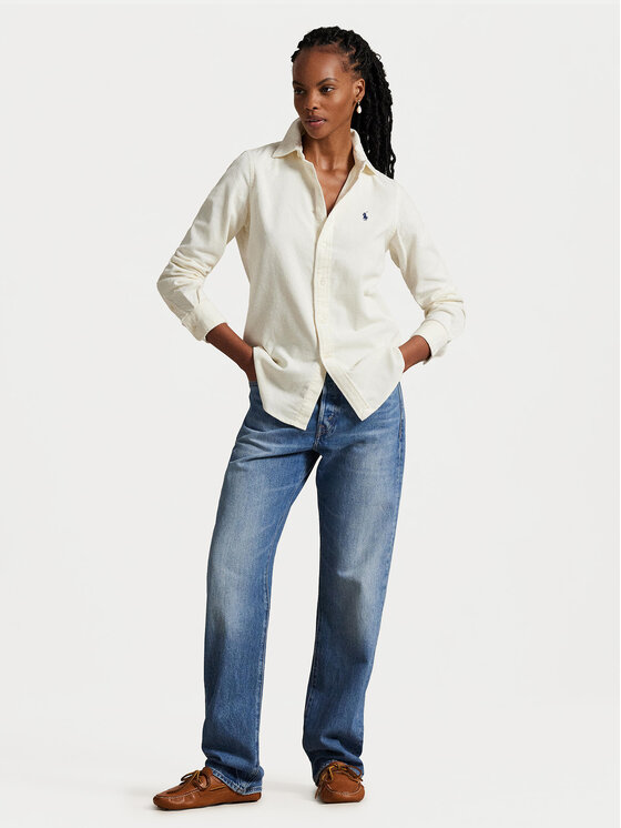 Polo Ralph Lauren Polo Ralph Lauren Srajca 211971526005 Écru Slim Fit