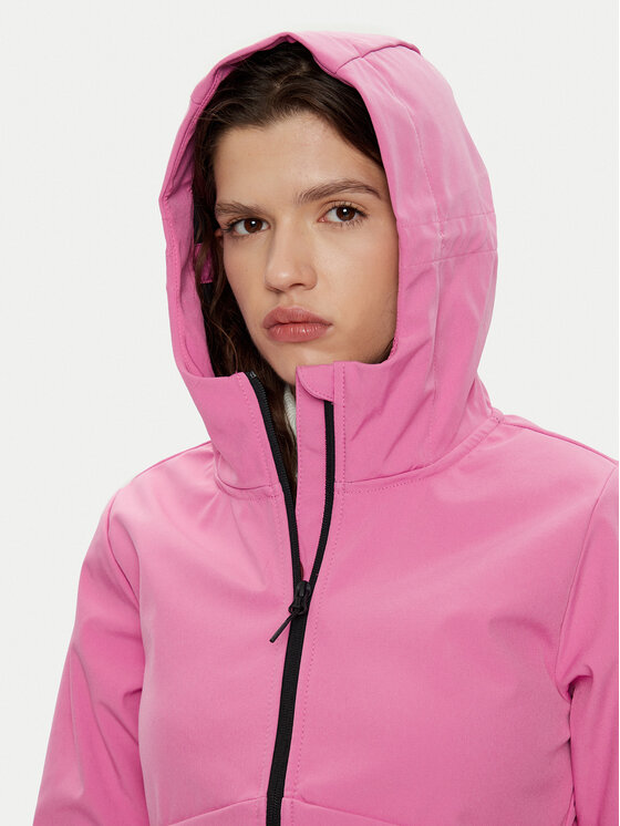 4F 4F Kurtka softshell 4FWAW24TSOFF285 Różowy Regular Fit