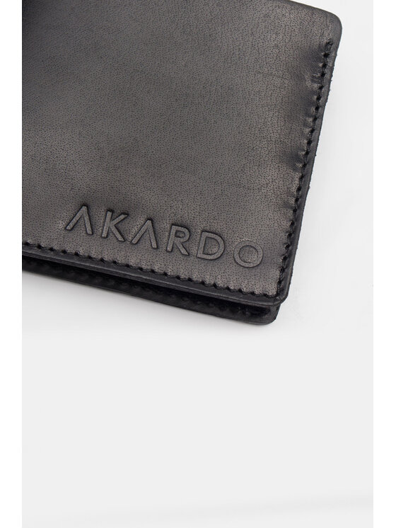 AKARDO AKARDO Peňaženka PORTFEL AKARDO Čierna