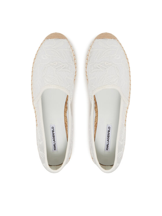 KARL LAGERFELD KARL LAGERFELD Espadrile Kamini KL80121A Alb