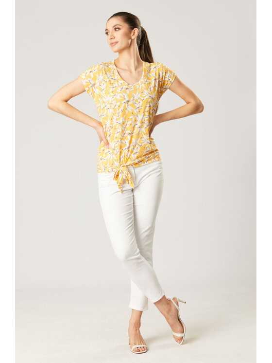 QUIOSQUE QUIOSQUE Blúzka DAISY BLOUSE Žltá Regular Fit