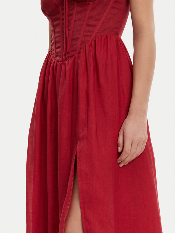 BARDOT BARDOT Sukienka koktajlowa 59237DB Czerwony Regular Fit