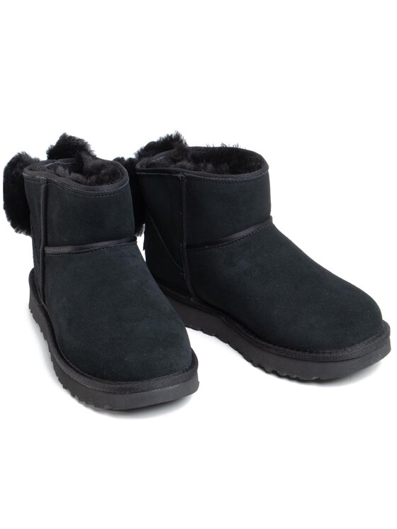 ugg classic mini bow black