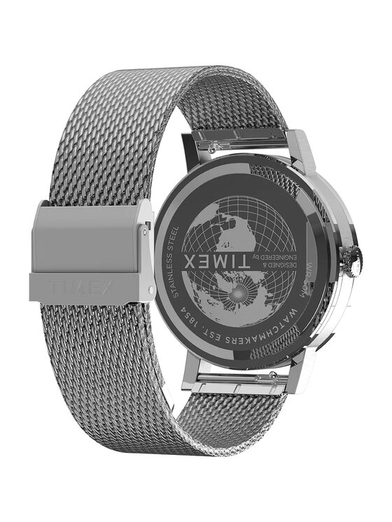 Timex Timex Zegarek TW2W43500 Srebrny