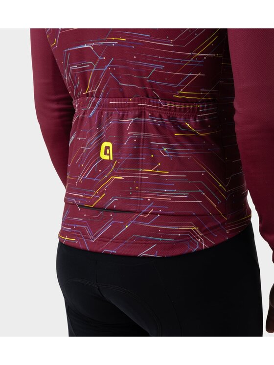 Alé Cycling Alé Cycling Bluza Solid Byte Bordowy Regular Fit